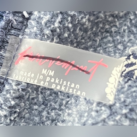 🆕 Free People Navy Sleeveless sweatshirt size medium - Picture 10 of 13